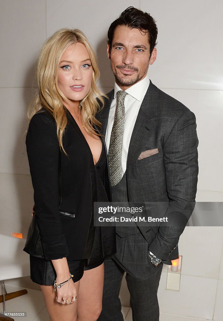 Laura Whitmore and David Gandy attend the 5th annual Rodial Beautiful