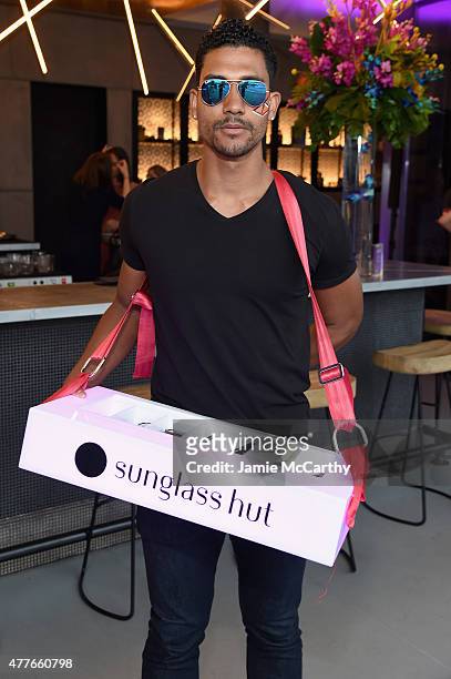 View of atmosphere during the Sunglass Hut celebration "Electrify Your Summer" with Georgia May Jagger, Chanel Iman & Nick Fouquet on June 18, 2015...