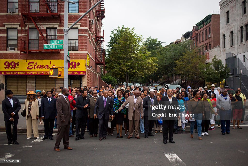 Mourners In Harlem Hold Prayer Service And Vigil For Victims Of Charleston Church Shooting