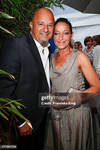 Detlef Steves and Nicole Steves attend the Bertelsmann Summer Party on June 18, 2015 in Berlin, Germany.