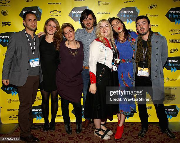 Producer Sergi Moreno, writer Clara Roquet Autonell, producer Jana Diaz Juhl, writer/director Carlos Marques-Marcet, cinematographer Dagmar...