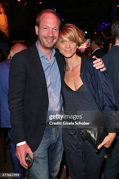 Johann von Buelow and his wife Katrin von Buelow during the New Faces Award Film 2015 at ewerk on June 18, 2015 in Berlin, Germany.
