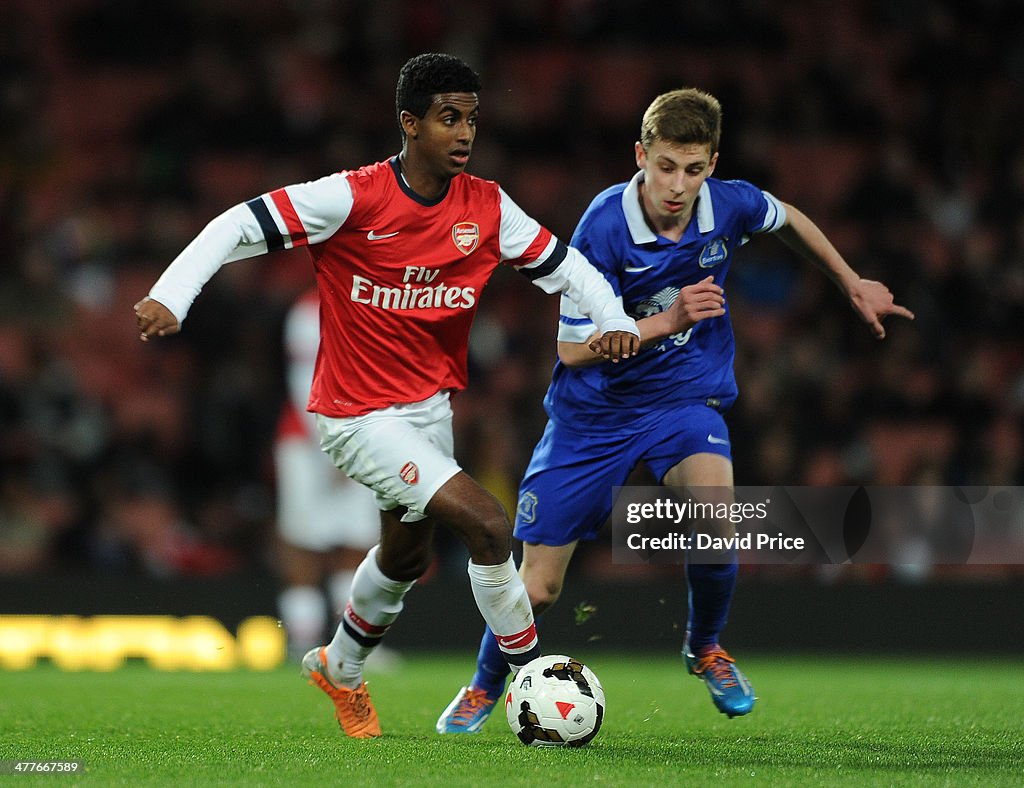 Arsenal U18 v Everton U18 - FA Youth Cup 6th Round