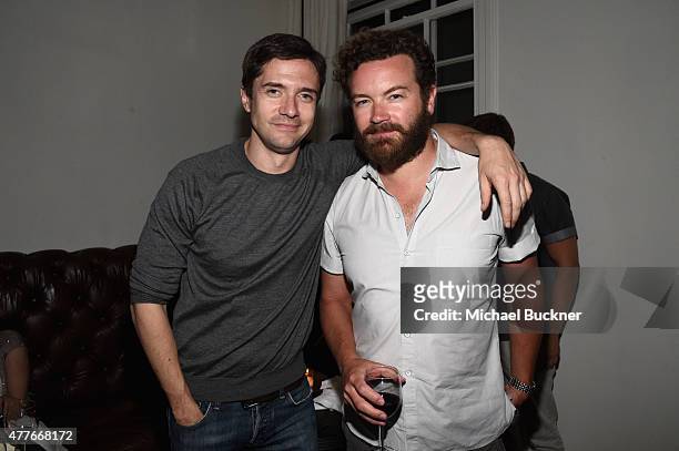 Actors Topher Grace and Danny Masterson attend an introduction to HEAVEN 2016 presented by The Art of Elysium and Samsung Galaxy on June 18, 2015 in...