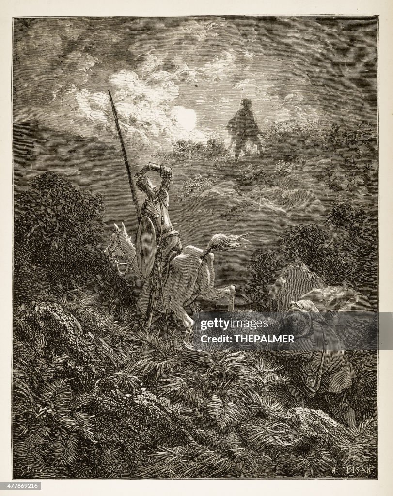 Don Quixote engraving