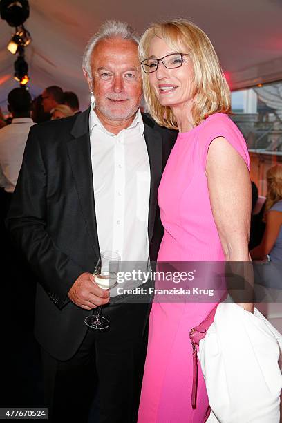 Wolfgang Kubicki and his wife Annette Marberth-Kubicki attend the Bertelsmann Summer Party on June 18, 2015 in Berlin, Germany.