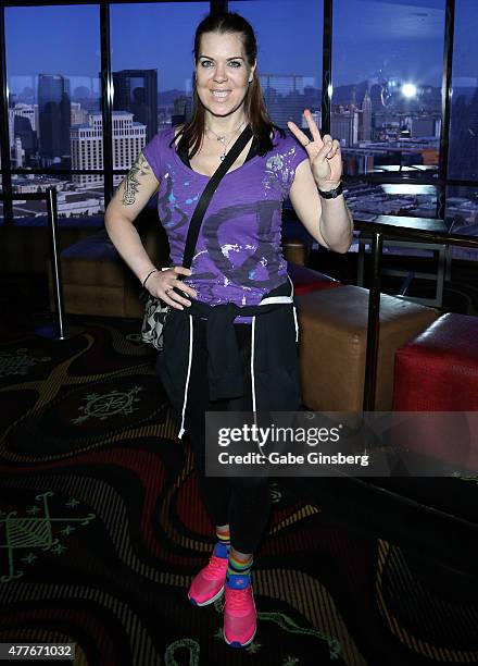 Former professional wrestler Joanie "Chyna" Laurer attends One Step Closer Foundation's event at the VooDoo Zip Line at the Rio Hotel & Casino as...