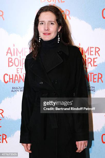 Actress Chloe Lambert attends the 'Aimer, Boire Et Chanter' Paris movie premiere. Held at Cinema UGC Normandie on March 10, 2014 in Paris, France.