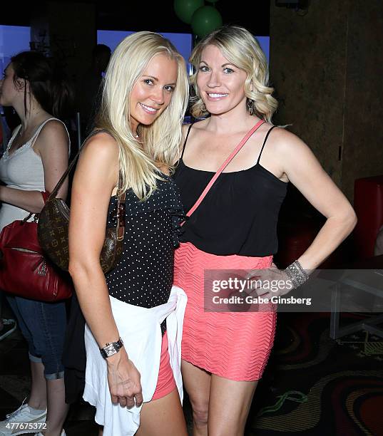 Model Stacy Fuson and professional wrestling personalityAlicia Webb attend One Step Closer Foundation's event at the VooDoo Zip Line at the Rio Hotel...