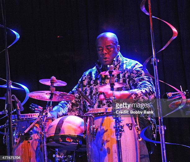 Pee Wee Ellis Performs Jazz Confusion with Ginger Baker, Alec Dankworth & Abass Dodoo at BB King on June 18, 2015 in New York, New York.