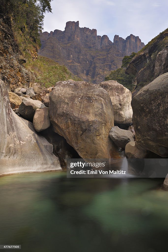 Rock pool below the Drakensberg Escarpment