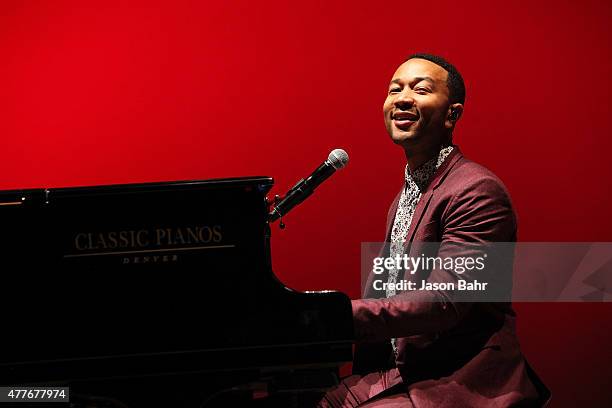 John Legend performs during the opening night of SeriesFest at Red Rocks Amphitheatre on June 18, 2015 in Morrison, Colorado.