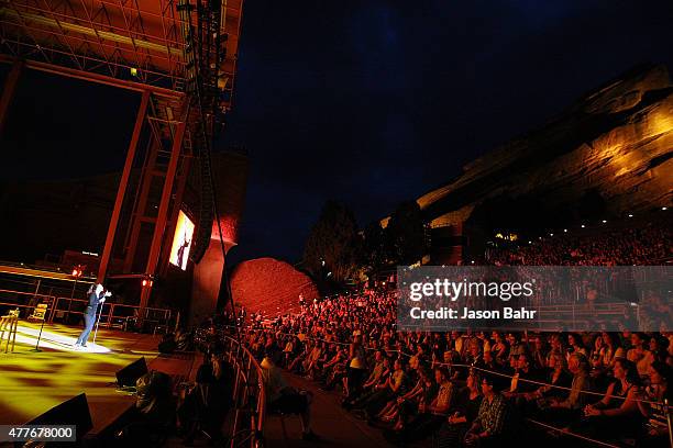 Whitney Cummings performs during the opening night of SeriesFest at Red Rocks Amphitheatre on June 18, 2015 in Morrison, Colorado.