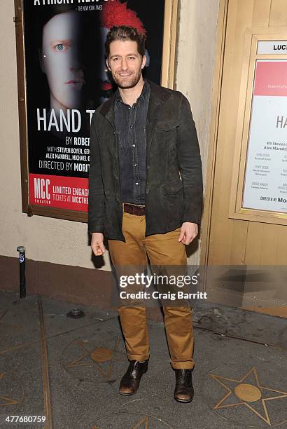 Matthew Morrison attends the "Hand To God" Off Broadway opening night at Lucille Lortel Theatre on March 10, 2014 in New York City.