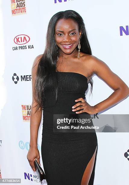 Reality TV Personality / Singer Adanna Duru attends the Black AIDS Institutes 2015 Heroes In The Struggle gala reception and awards ceremony at The...