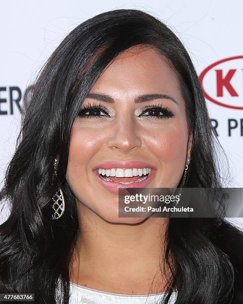 Actress Liannet Borrego attends the Black AIDS Institutes 2015 Heroes In The Struggle gala reception and awards ceremony at The Directors Guild Of...