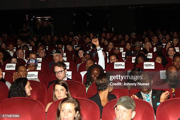 Nas attends the "Fresh Dressed" New York Premiere at SVA Theater on June 18 in New York City.