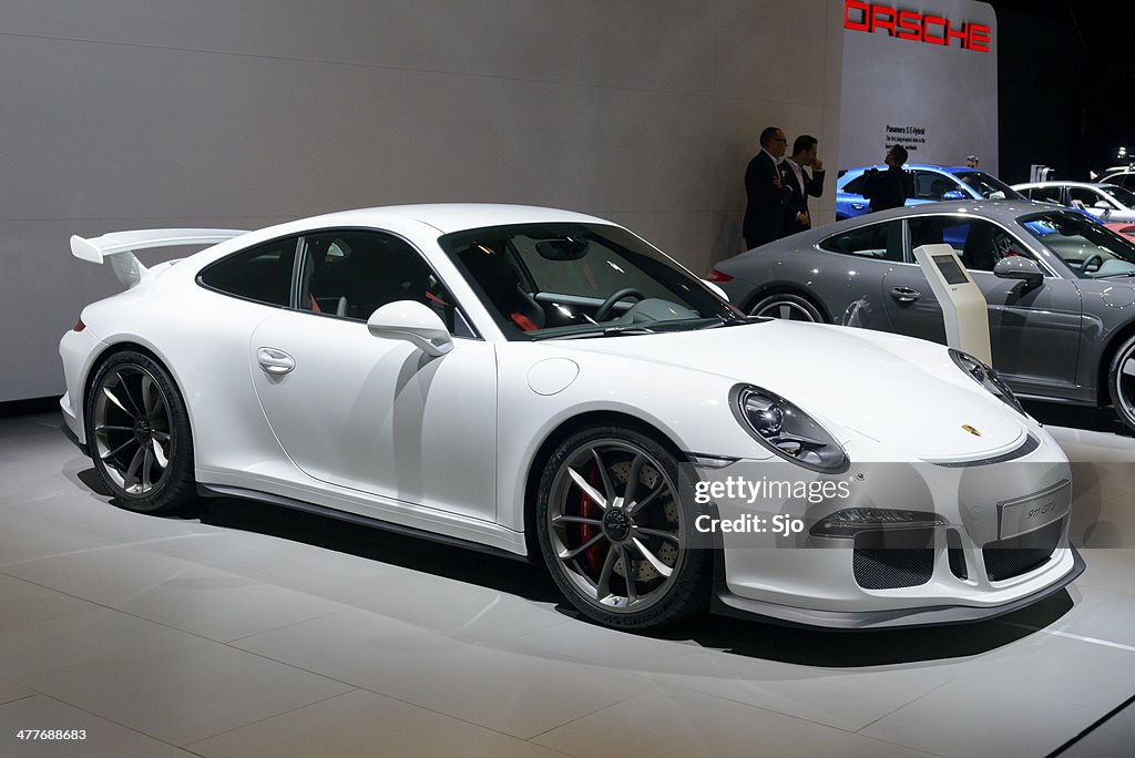 Porsche 911 GT3 sports car front view