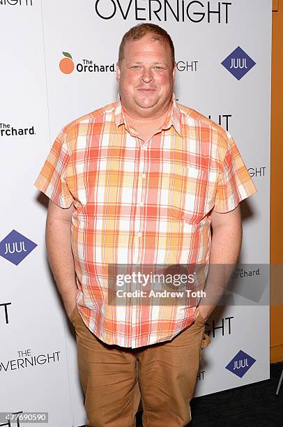 Joel Marsh Garland attends "The Overnight" New York Premiere at Sunshine Landmark on June 18, 2015 in New York City.