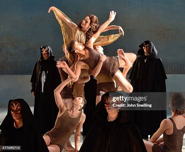 Performance of 'Death in Venice' at Garsington Opera at Wormsley on June 18 as part of the 2015 Season, in High Wycombe, England.