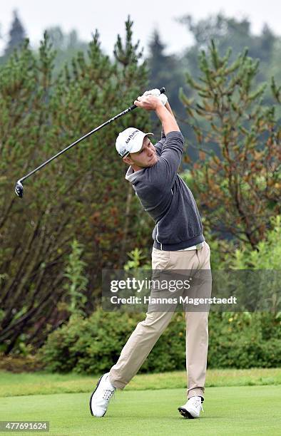 Golfpro Maximilian Kieffer attends the Young Wings Charity Golf Cup 2015 at Golfclub Munchen -Riedhof e.V. On June 19, 2015 in Munich, Germany.