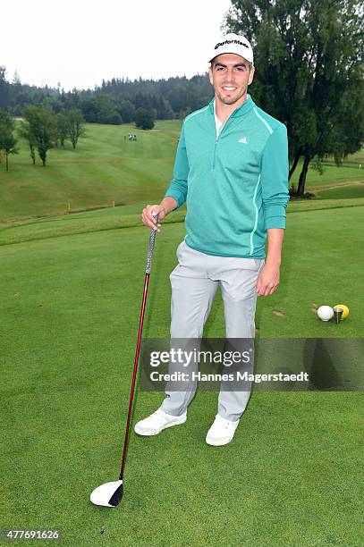 Philipp Lahm attends the Young Wings Charity Golf Cup 2015 at Golfclub Munchen -Riedhof e.V. On June 19, 2015 in Munich, Germany.