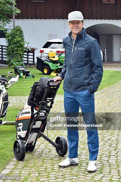 Oliver Bierhoff attends the Young Wings Charity Golf Cup 2015 at Golfclub Munchen -Riedhof e.V. On June 19, 2015 in Munich, Germany.