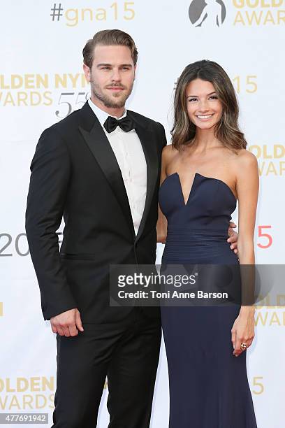Grey Damon and his wife attend the 55th Monte Carlo TV Festival Closing Ceremony and Golden Nymph Awards at the Grimaldi Forum on June 18, 2015 in...