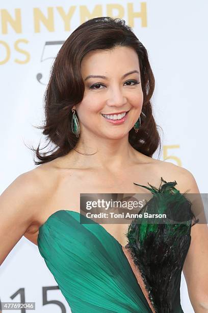 Ming-Na Wen attends the 55th Monte Carlo TV Festival Closing Ceremony and Golden Nymph Awards at the Grimaldi Forum on June 18, 2015 in Monte-Carlo,...