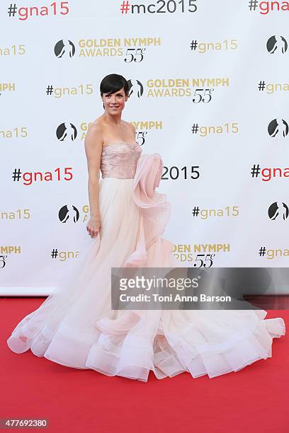 Zoe McLellan attends the 55th Monte Carlo TV Festival Closing Ceremony and Golden Nymph Awards at the Grimaldi Forum on June 18, 2015 in Monte-Carlo,...