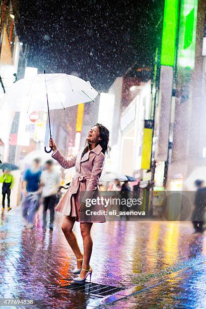 Spring Night Rain 49 Happy Rain On A Spring Night Stock Photos, High-Res Pictures, and ...