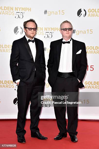 Harry Williams and Jack Williams attend the closing ceremony of the 55th Monte-Carlo Television Festival on June 18 in Monaco.