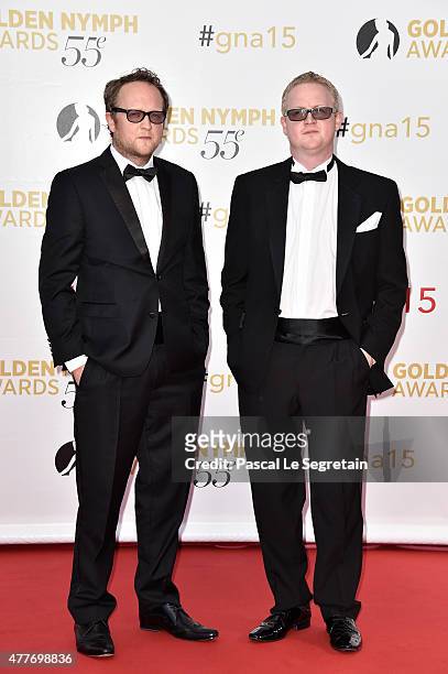 Harry Williams and Jack Williams attend the closing ceremony of the 55th Monte-Carlo Television Festival on June 18 in Monaco.