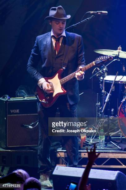 Pete Doherty of Babyshambles performs on stage at The Roundhouse on March 10, 2014 in London, United Kingdom.