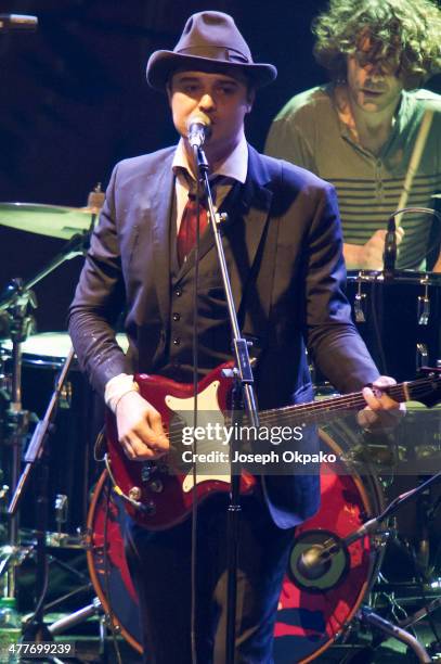 Pete Doherty of Babyshambles performs on stage at The Roundhouse on March 10, 2014 in London, United Kingdom.