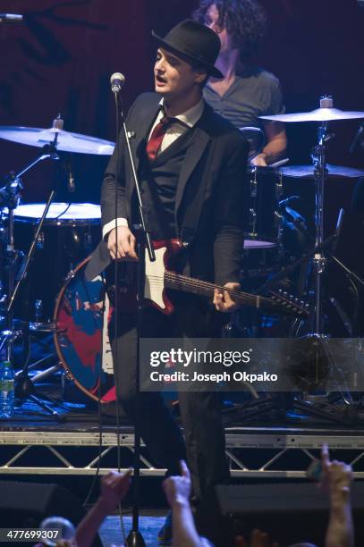 Pete Doherty of Babyshambles performs at The Roundhouse on March 10, 2014 in London, United Kingdom.