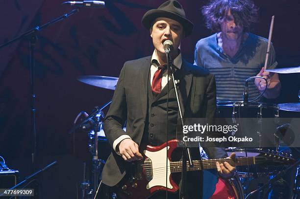 Pete Doherty of Babyshambles performs at The Roundhouse on March 10, 2014 in London, United Kingdom.