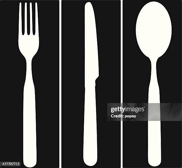 kitchen tools - restaurant dining table stock illustrations