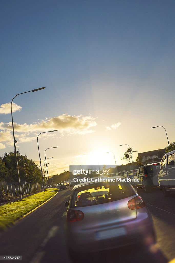 Beautiful traffic jam