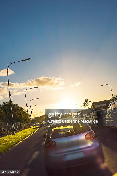 beautiful traffic jam - ireland road stock pictures, royalty-free photos & images