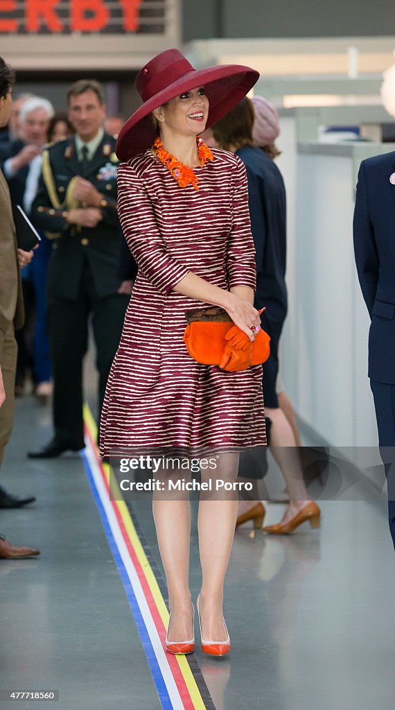 Queen Maxima Of The Netherlands Opens Design Derby Netherlands - Belgium