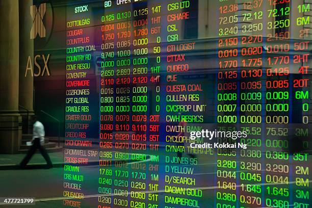 australian securities exchange (asx) - share stock pictures, royalty-free photos & images