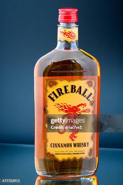 fireball cinnamon whisky - fireball stock pictures, royalty-free photos & images