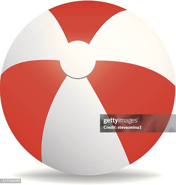 beach ball - inflatable ball stock illustrations