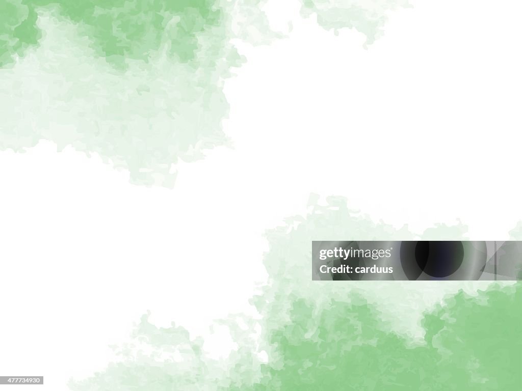 Abstract green watercolor background