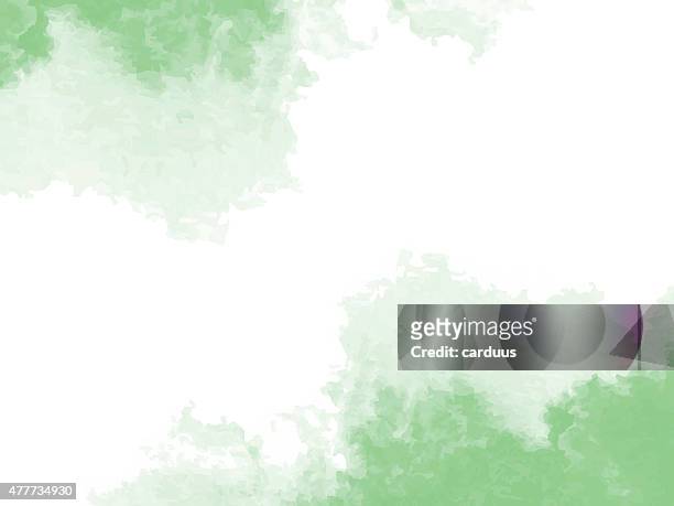abstract green watercolor background - 綠色 幅插畫檔、美工圖案、卡通及圖標