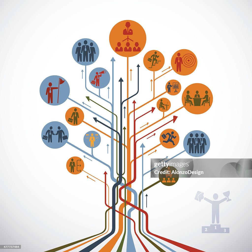 Leadership Tree Disc Abstract Leadership Tree High-Res Vector Graphic - Getty Images