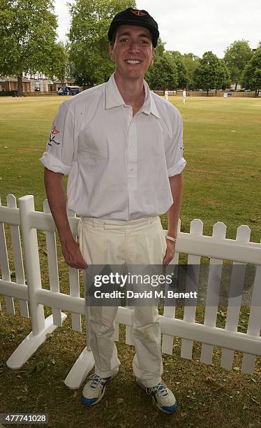 Oliver Phelps attends the Flannels for Heroes charity cricket match and garden party hosted by menswear brand Dockers at Burtons Court on June 19,...
