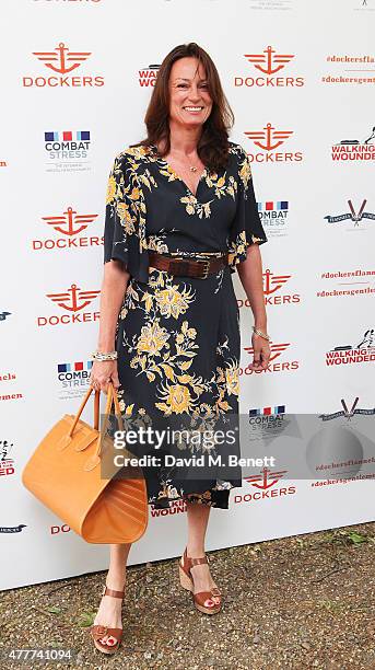 Trish Simonon attends the Flannels for Heroes charity cricket match and garden party hosted by menswear brand Dockers at Burtons Court on June 19,...