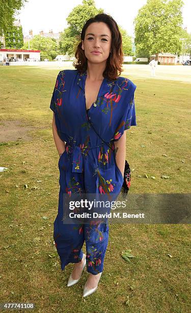 Ella Toal-Ganger attends the Flannels for Heroes charity cricket match and garden party hosted by menswear brand Dockers at Burtons Court on June 19,...